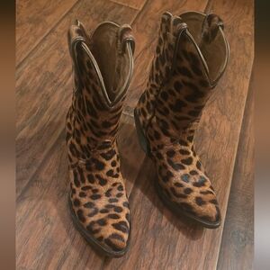 ARIAT Leopard Print Women's Cowboy Booties